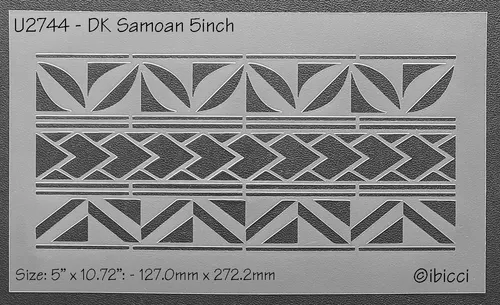 ibicci DK Samoan Panel 5" stencil